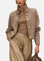 Adeline | Zamówiona Kurtka z Mieszanki Wełny