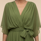 Serena | Elegancka Sukienka Maxi z Dekoltem V