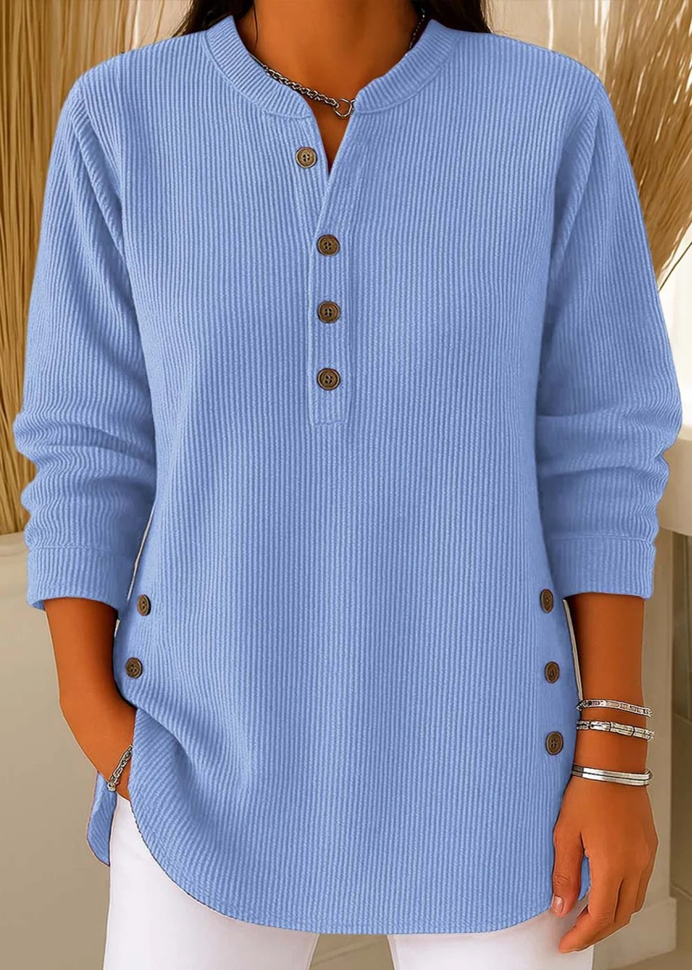 Noor | Damski, Jednokolorowy Sweter z Miękkiej Dzianiny, o Luźnym Kroju i z Długimi Rękawami