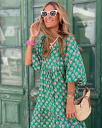 MAGDALENA | Boho Maxi Sukienka