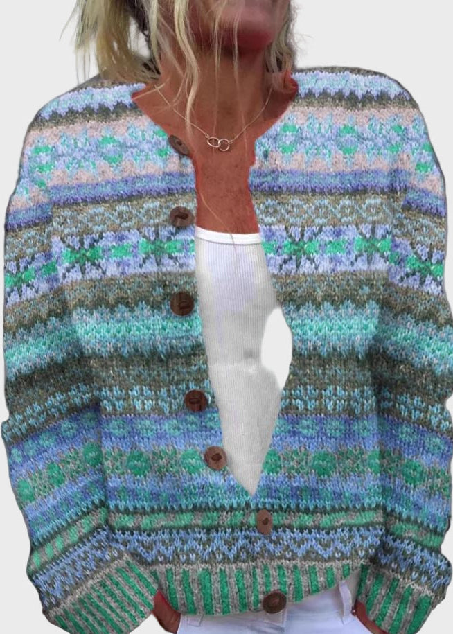 Neroli | Sweter Pleciony z Designem