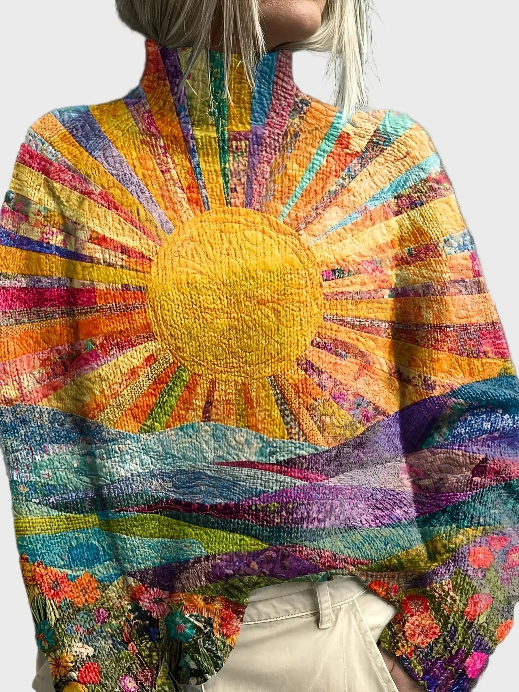 Botan | Sweter z Golfem o Unikalnym Designie