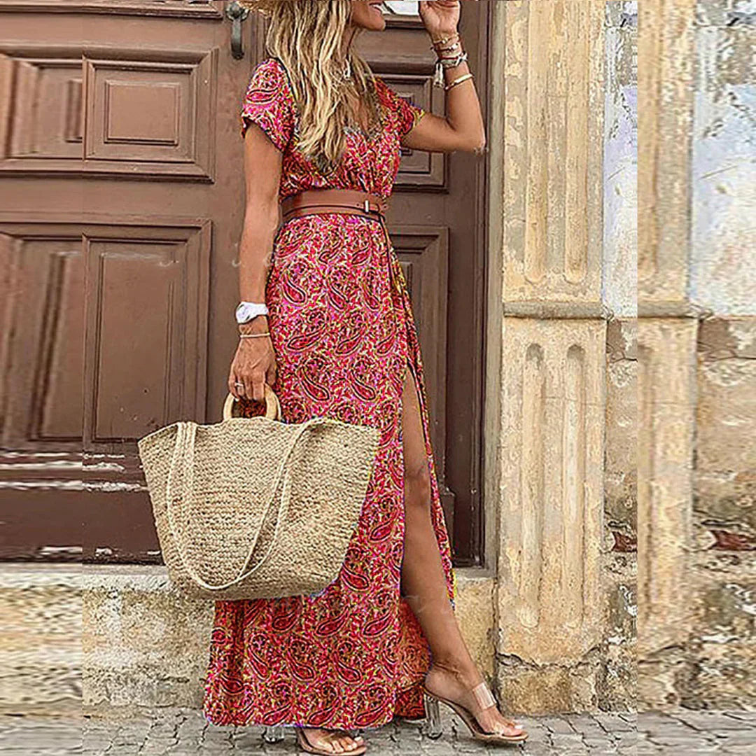 SYBELLA | Zwiewna maxi sukienka boho
